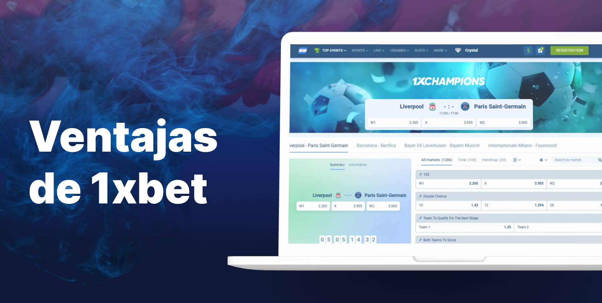 Amplia gama de métodos de pago para depositar en 1xbet