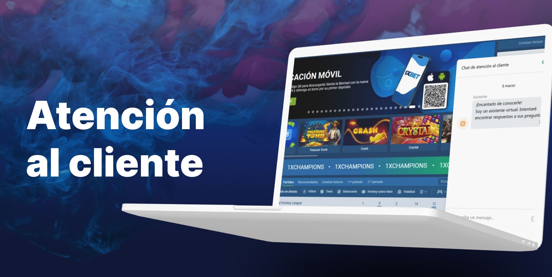 1xBet: Atención al cliente en español las 24 horas