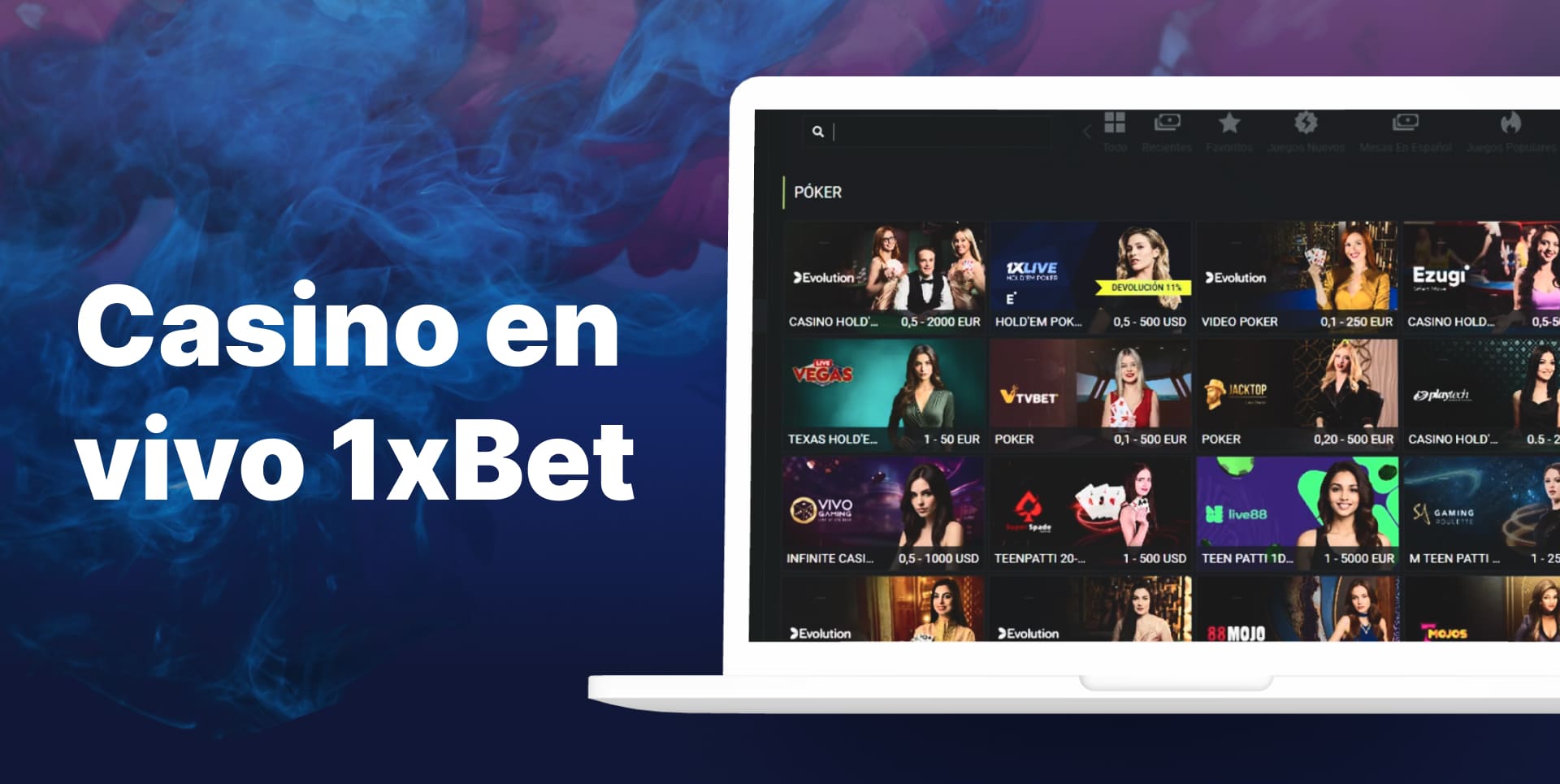 1xBet en vivo - Juega en directo y gana grandes premios en nuestro casino en vivo
