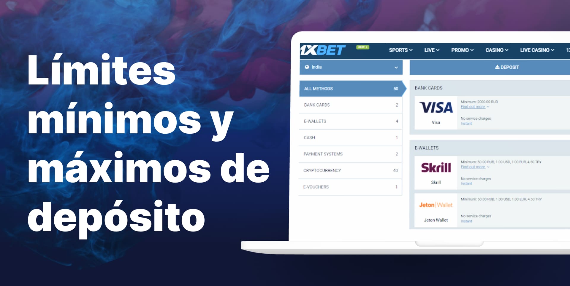 Descubre los límites de depósito en 1xbet Argentina