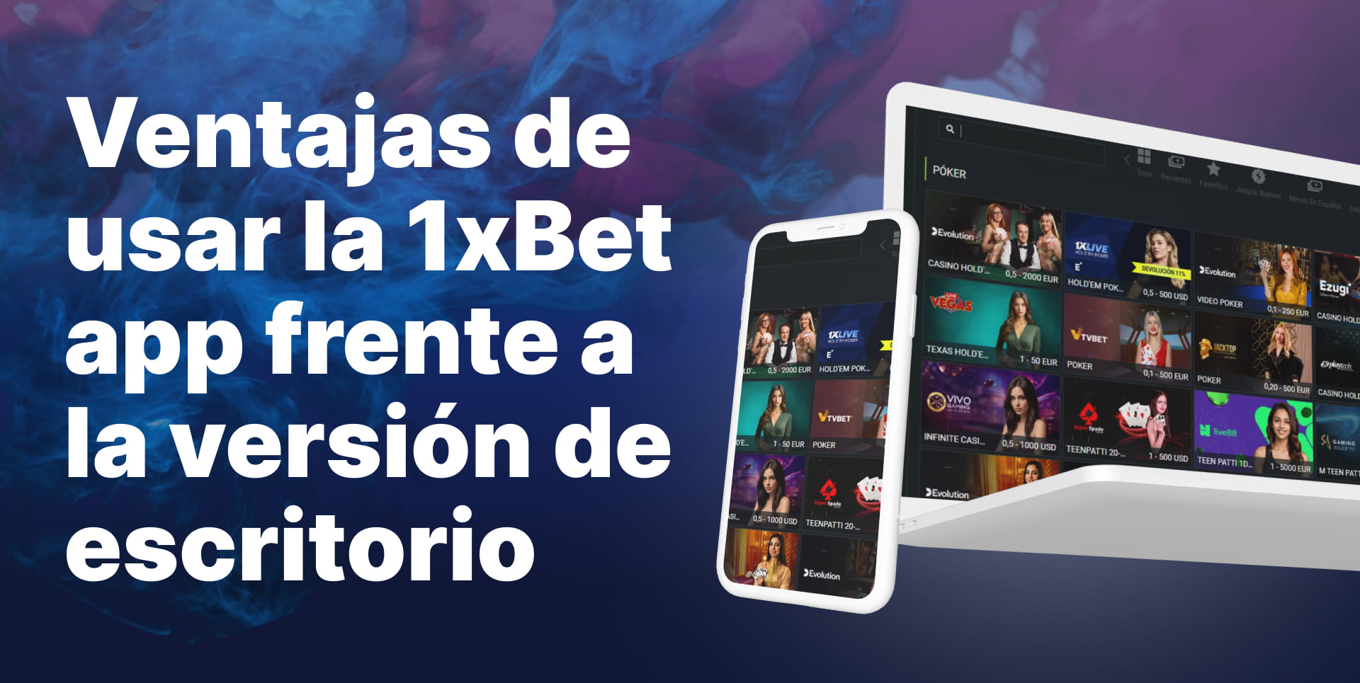 Ventajas de la versión web y versión móvil de la plataforma 1xbet Argentina