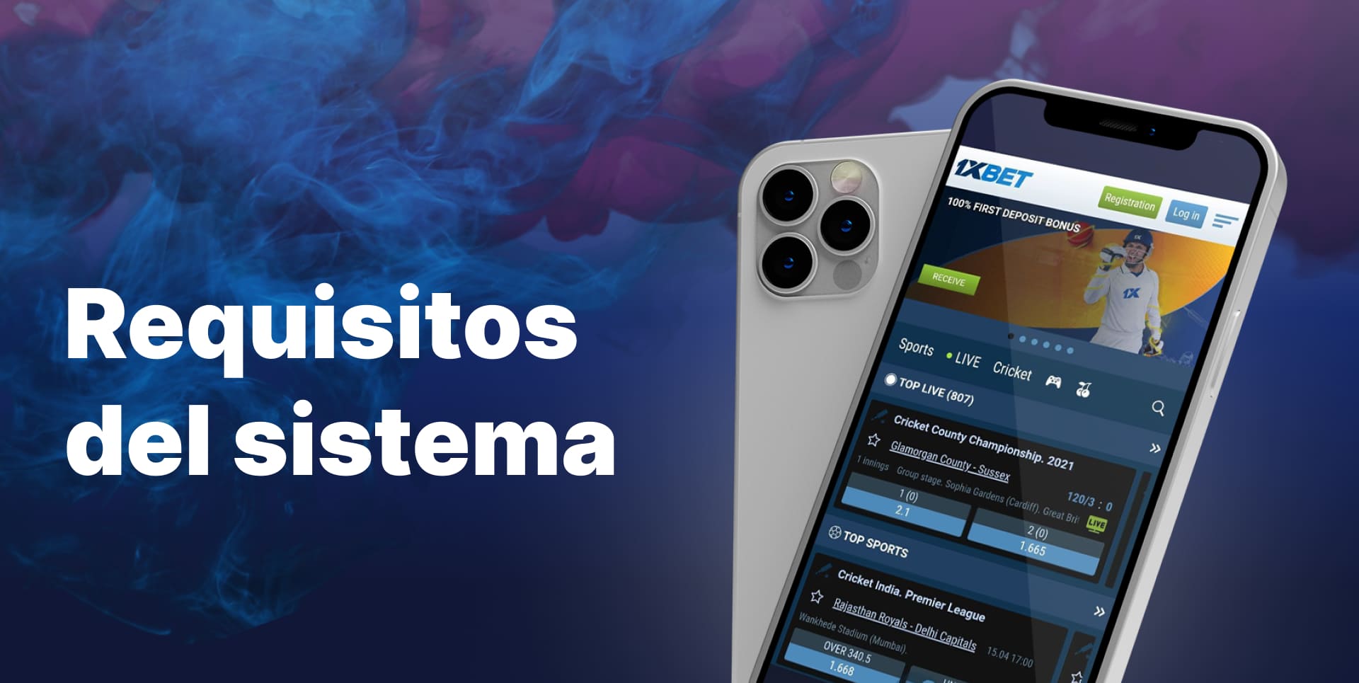Aplicación móvil con bajos requisitos de sistema para realizar apuestas y jugar a tus juegos favoritos