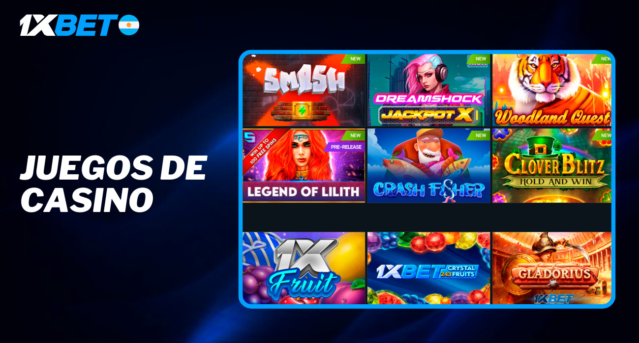 Top 10 Juegos de Casino en 1xBet: Tragamonedas Populares y Variados Géneros