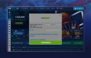 Instrucciones sobre cómo depositar fondos en su cuenta 1xBet Argentina paso 6