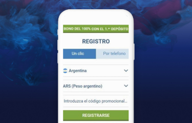 Cómo comprar una cuenta en 1xbet Argentina en la aplicación móvil paso 1