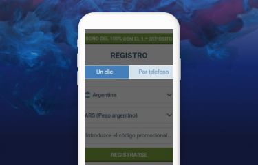 Cómo comprar una cuenta en 1xbet Argentina en la aplicación móvil paso 2