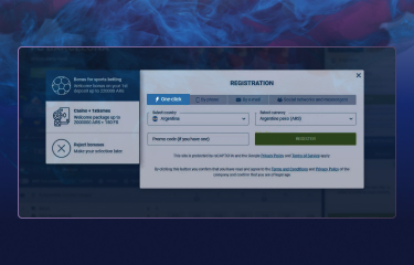 Cómo comprar una cuenta en 1xbet Argentina paso 3