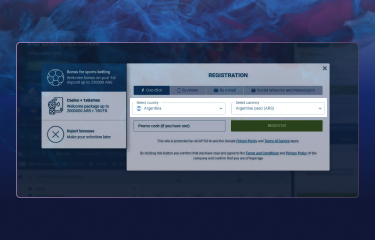 Cómo comprar una cuenta en 1xbet Argentina paso 4